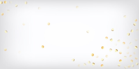 Gold, Silver Rich Falling Bokeh Confetti.