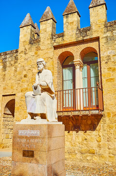 The Statue Of Averroes (Ibn Rushd), On Sep 30, 2019 In Cordoba, Spain