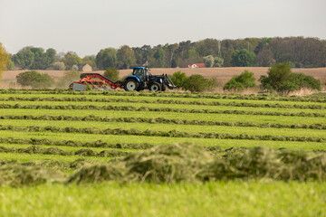 tractor working in the field