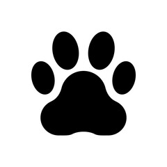 Cat paw print icon symbol