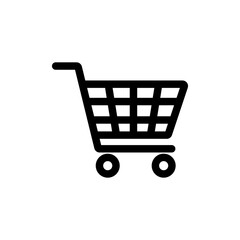 Shop cart icon symbol simple design