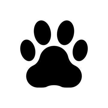 Cat paw print icon symbol