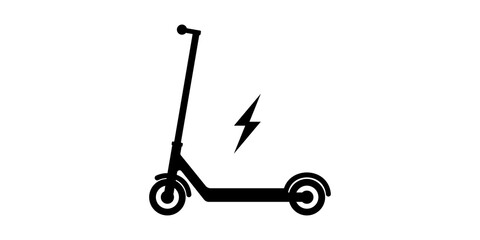 Electro scooter icon symbol simple design