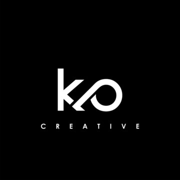 KO Letter Initial Logo Design Template Vector Illustration