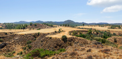 Mountain landscape. Troodos, Cyprus