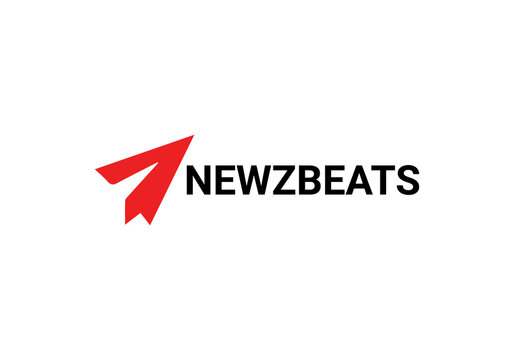 Newzbeats news paper airplane logo design template