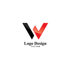 W Symbol Logo Design Vector