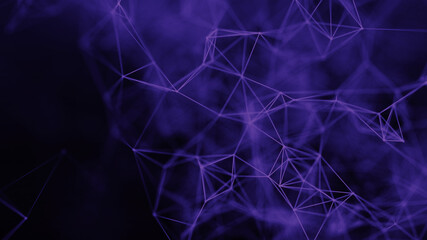 Network connection system.Background with connection dots and lines. Big data vizualization. 3d rendering. 