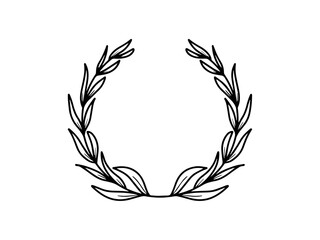 Hand drawn sketch of flowers, line art illustration.