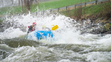 Whitewater adventure on a wild river in Norway