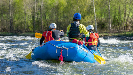 Whitewater adventure on a wild river in Norway