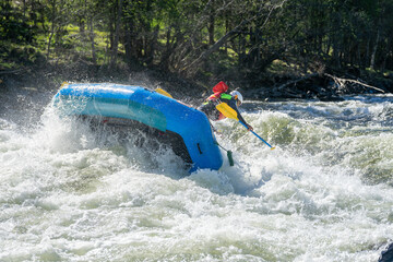 Whitewater adventure on a wild river in Norway