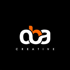 OBA Letter Initial Logo Design Template Vector Illustration - obrazy, fototapety, plakaty