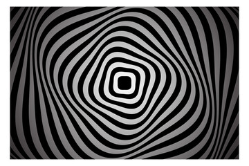 Hypnotizing Black and White Pattern Background	