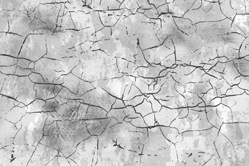 Gray crackled paper texture. Old vintage effect.