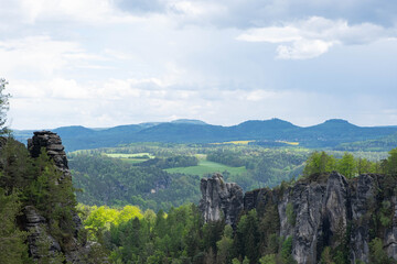 Fototapeta na wymiar mountains and rocks somewhere in germany