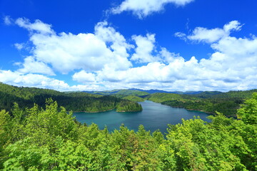 Naklejka premium Lokvarsko lake, Gorski kotar area, Croatia