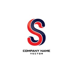 S Letter Company Logo Design Vector