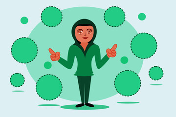 business person with a tree