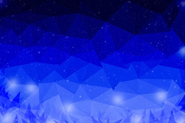 Dark blue bokeh angle shape