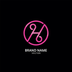 H Monogram Logo Design