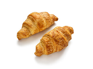 Croissants made according to a traditional recipe from puff pastry