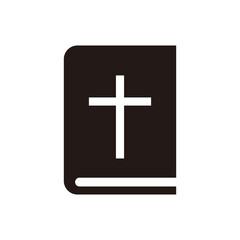 Obraz premium Easter Bible Book icon vector illustration sign