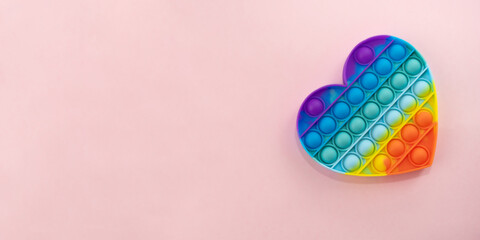 Pop Up It Fidget Toy Rainbow.  Push On Pop Bubble Sensory Fidget Toys  for Anxiety and Stress Relief Autism Learning Materials,Squeeze Toy for Kids Teens Office Older