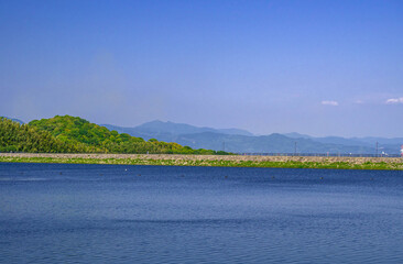 天拝湖　筑紫野市方面