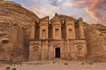The Imposing Monastery In Petra, Jordan