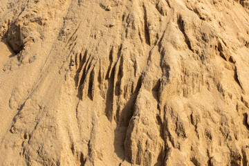 yellow sand mountain, sand texture