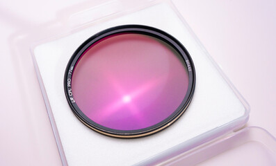 Close up of photo polarizing