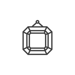 Picture frame line icon