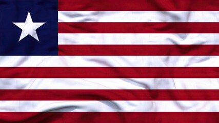 Liberia flag 4k