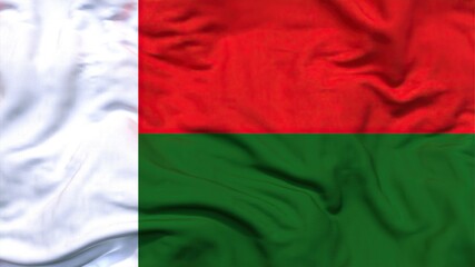Madagascar flag 4k 