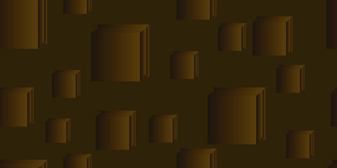 Seamless background with cubes. Square gradient shapes. Vector illustration