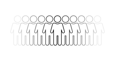group of people with leader in the middle