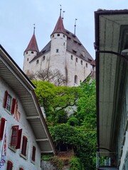 Obraz premium Thun Castle view from central plaza