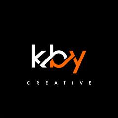 KBY Letter Initial Logo Design Template Vector Illustration