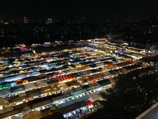 Obraz premium time lapse of traffic at night