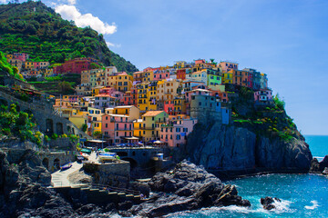 Viste e dettagli delle bellissime Cinque Terre e dell'ambiente naturale che le circonda