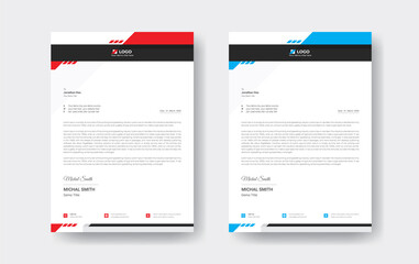 Modern Professional corporate business style letterhead. Abstract Creative Letterhead Design 