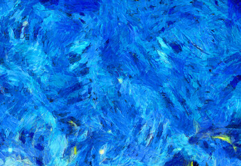 Abstract oil painting background Impressionist style illustrated to create designs.