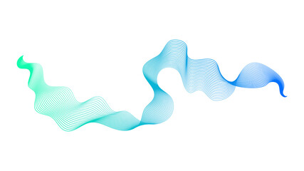 Abstract backdrop with wave gradient lines