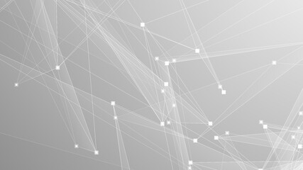 Abstract technology and science polygonal space low poly background Tone gray with connecting dots and lines.