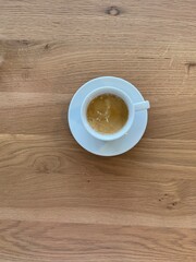 Cup of coffee on the table 