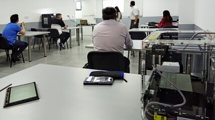 Meliana, Valencia, Spain: 05.17.2021; The training of 3D printing