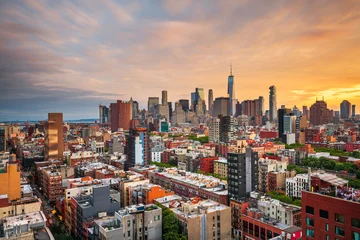 Fototapeten New York, New York, USA Lower Manhattan City Skyline © SeanPavonePhoto