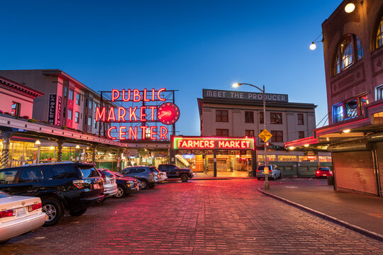 Pike Place Market in Seattle, Washington, USA