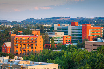 Salem, Oregon, USA Downtown City Skyline